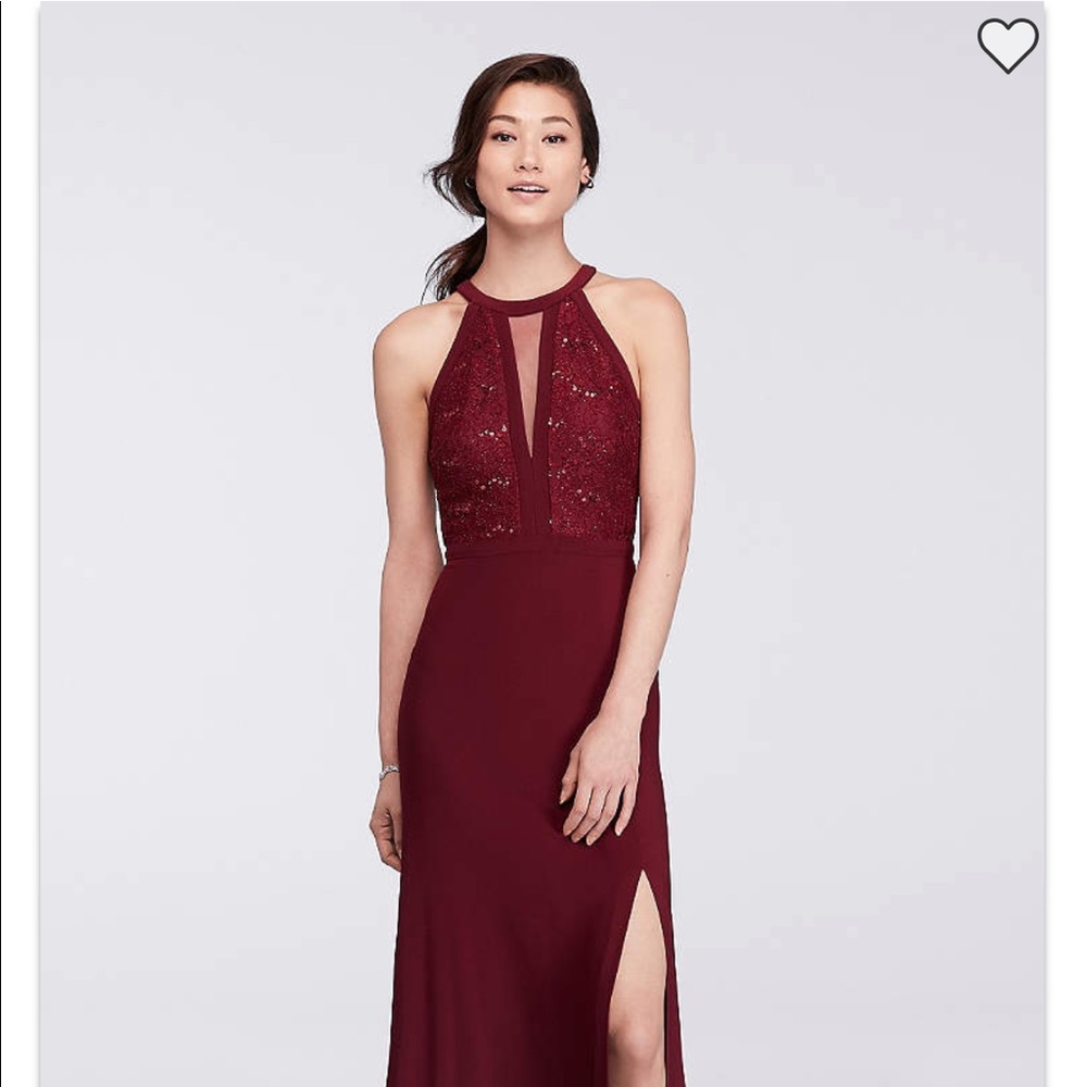 David’s Bridal Brides Maid Dress - Merlot